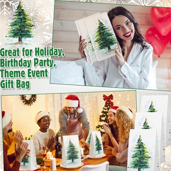 Festive Tree Gift Bags Set 24 pk - Picture 4 of 7